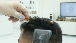 Rolling Brush Technique at SKILLS Dubai Barbershop